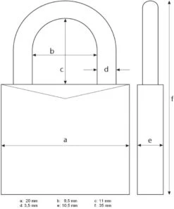 Abus Messing-Vorhangschloss 45/20 Twins -Heimtextilien 4003318118197 c4