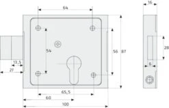 Abus Aufschraubschloss ASS PZ B/SB 9 Abus Aufschraubschloss ASS PZ B/SB -Heimtextilien 4003318474828 c4
