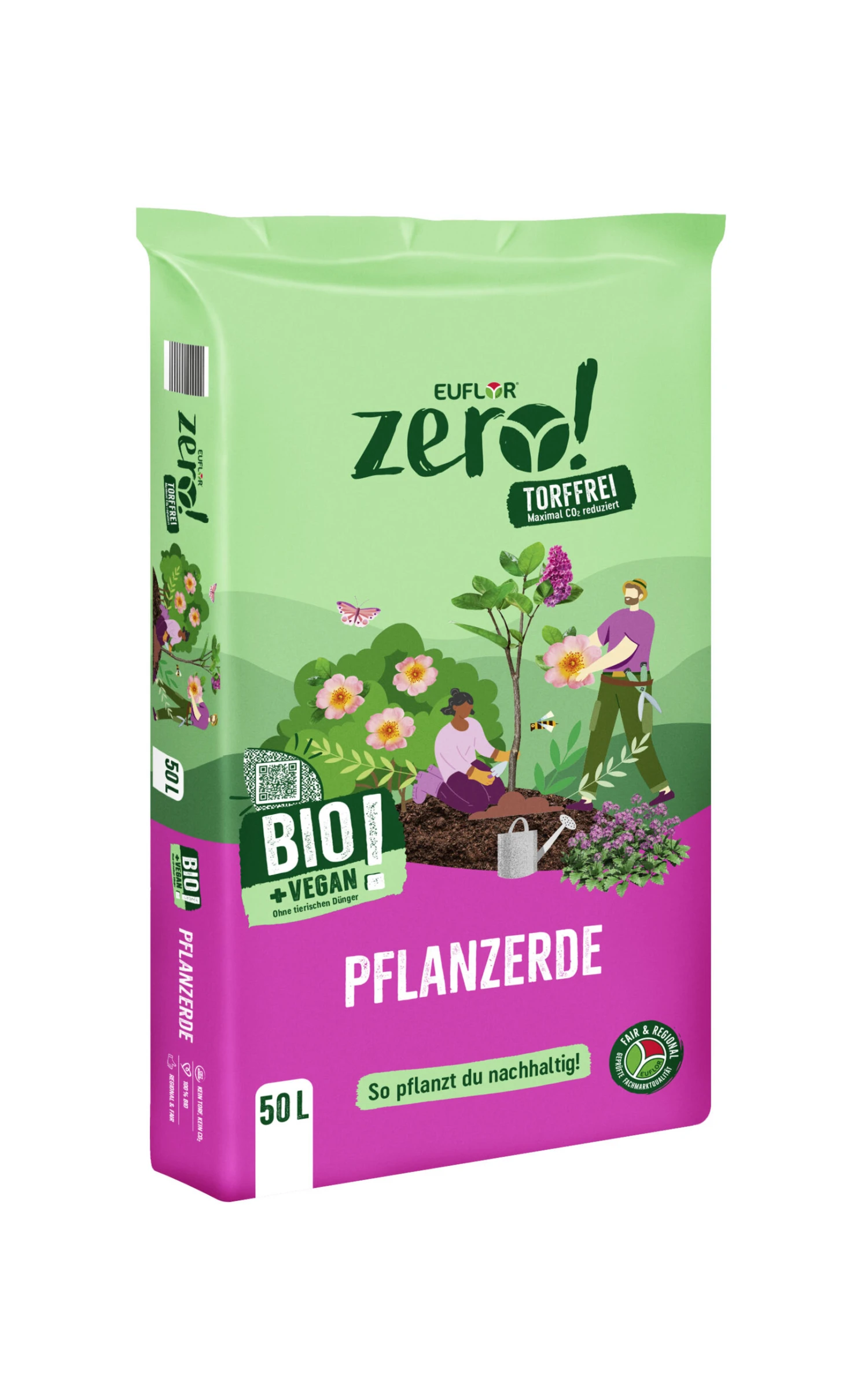 Euflor Zero! Bio Pflanzerde, 50L 3 Euflor Zero! Bio Pflanzerde, 50L