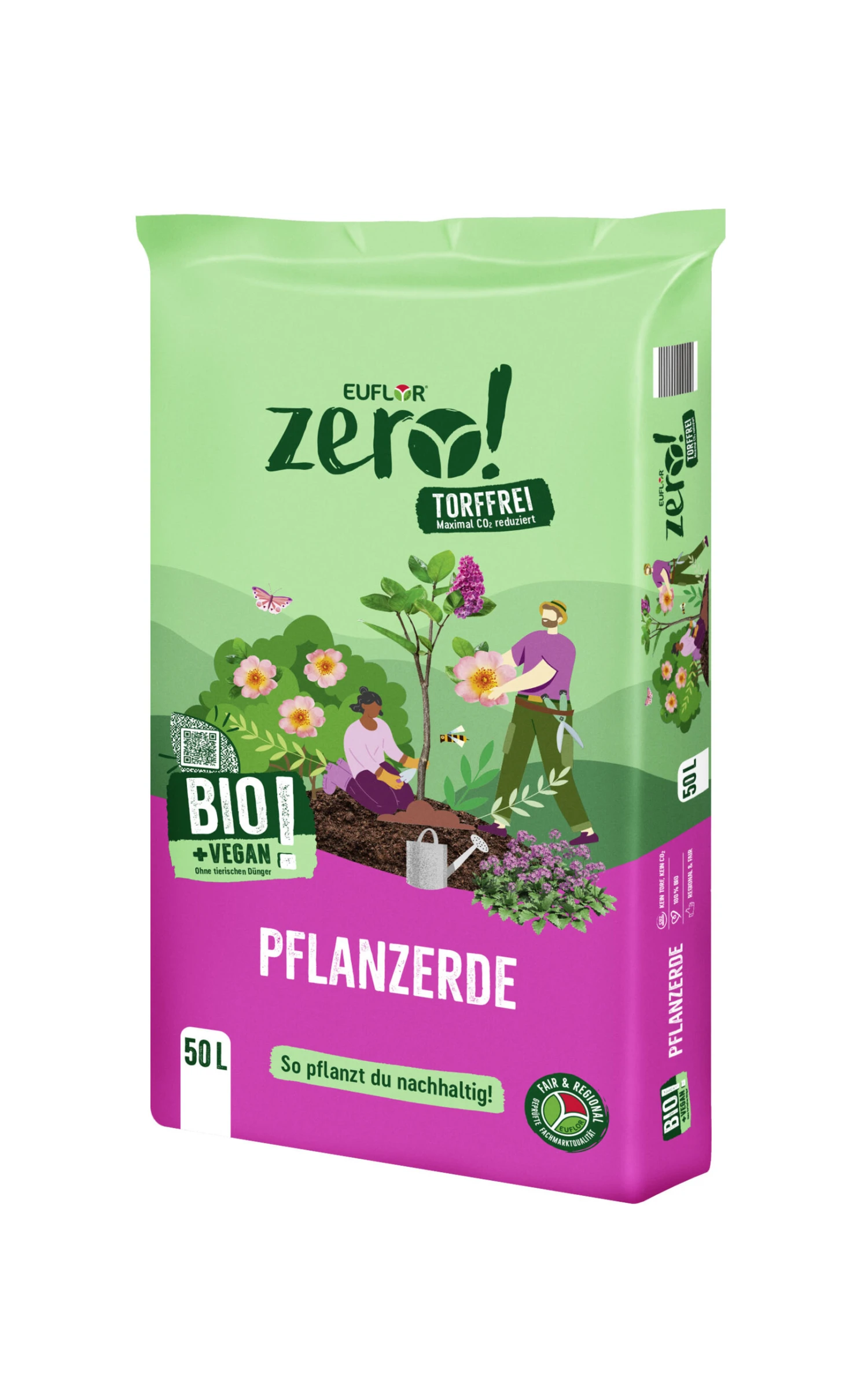 Euflor Zero! Bio Pflanzerde, 50L 4 Euflor Zero! Bio Pflanzerde, 50L – Bild 2