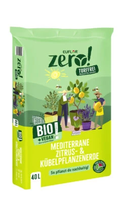 Euflor Zero! Bio Mediterrane Zitrus- & Kübelpflanzenerde, 40 L