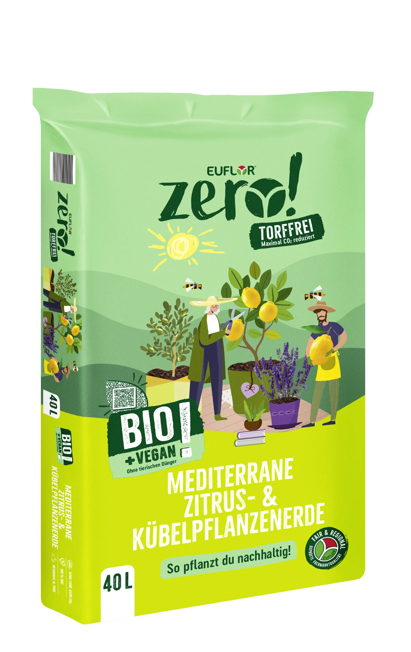 Euflor Zero! Bio Mediterrane Zitrus- & Kübelpflanzenerde, 40 L 3 Euflor Zero! Bio Mediterrane Zitrus- & Kübelpflanzenerde, 40 L