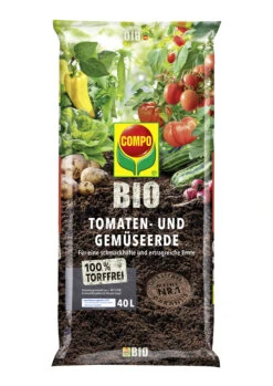 Compo Bio Tomaten- Und Gemüseerde Torffrei, 40L