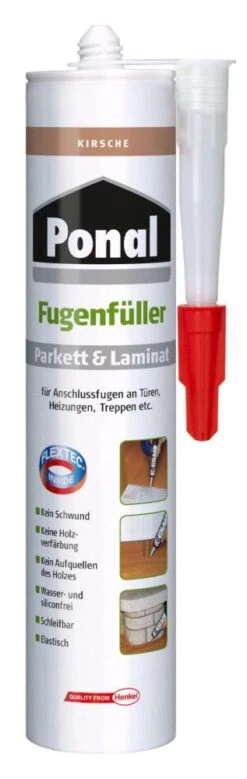 Ponal Parkett + Laminat Fugenfüller, Kirsche, 280 Ml