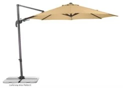 Schneider Schirm "Rhodos Eco Twist", Ø 300 Cm, Natur -Heimtextilien 426290 13