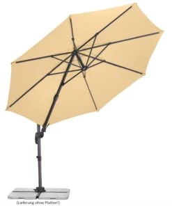 Schneider Schirm "Rhodos Eco Twist", Ø 300 Cm, Natur -Heimtextilien 426290 9