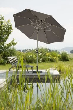 Schneider Schirm "Venedig", Ø 270 Cm, Grau -Heimtextilien 509885 6