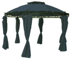 Albrecht & Radke Pavillon Rund, Steingrau