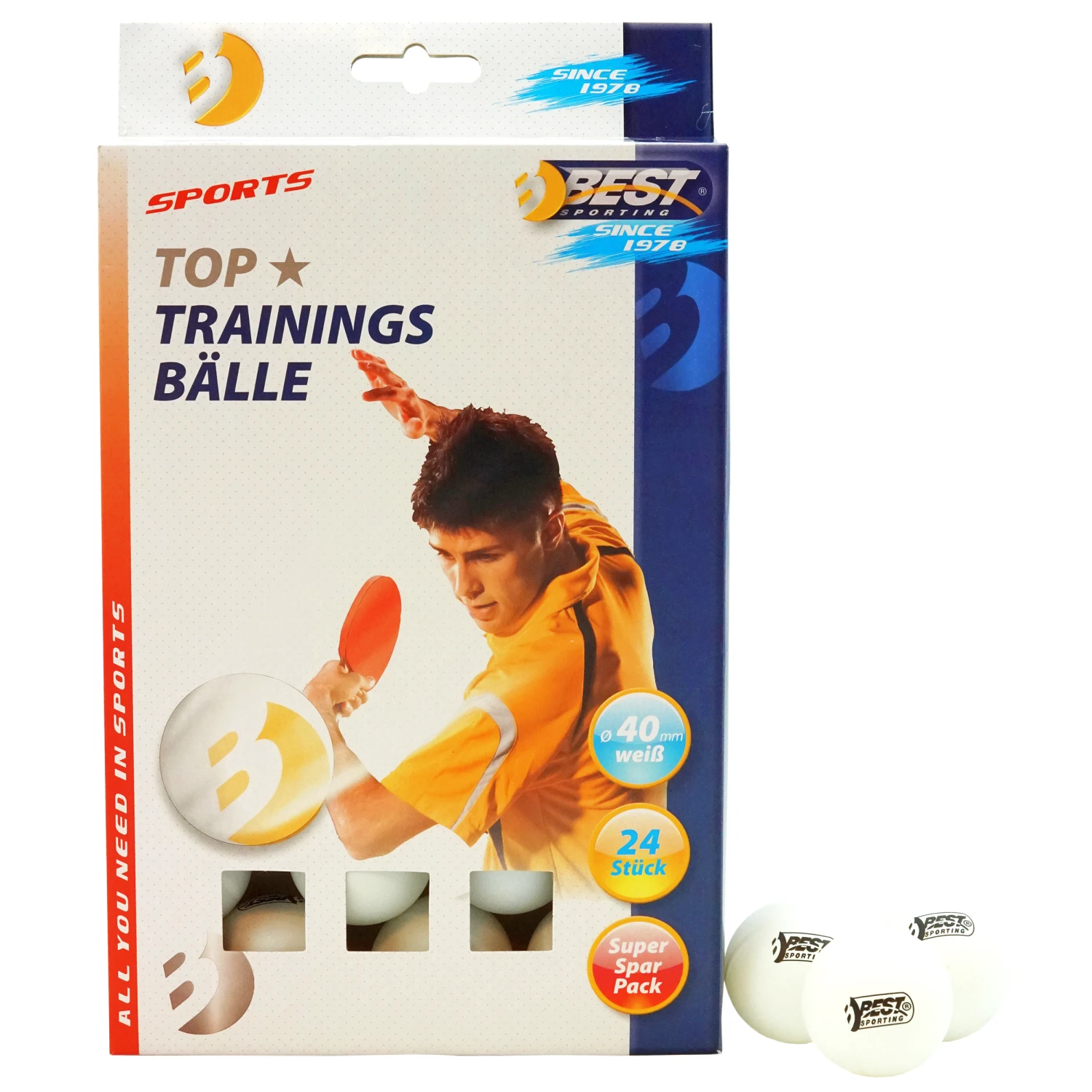 Best Tischtennisbälle, Weiß 3 Best Tischtennisbälle, Weiß