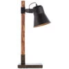 Brilliant Tischleuchte Plow, Holz/Schwarz -Heimtextilien 544832