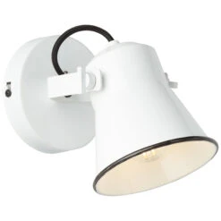 Brilliant Wandspot Croft, Weiß/Metall