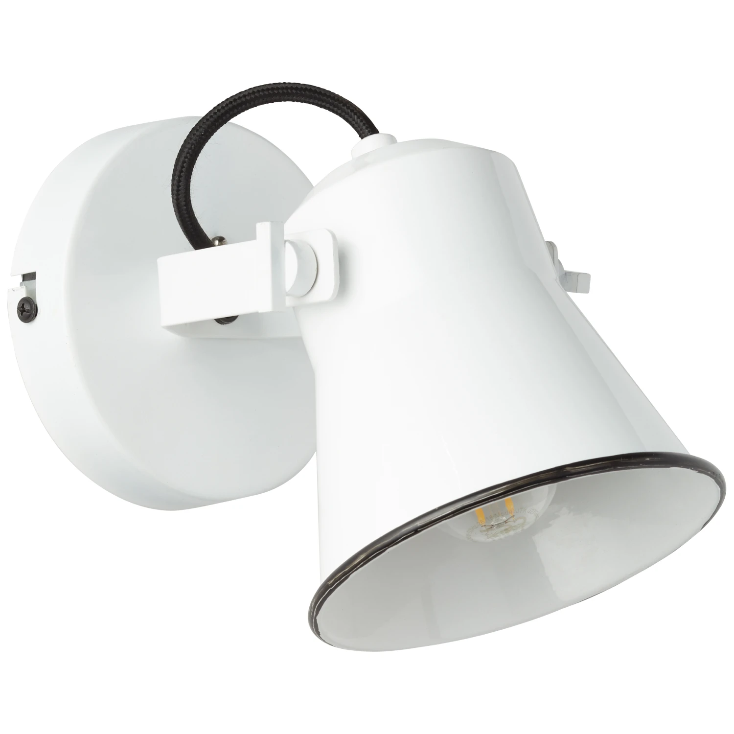 Brilliant Wandspot Croft, Weiß/Metall 4 Brilliant Wandspot Croft, Weiß/Metall – Bild 2