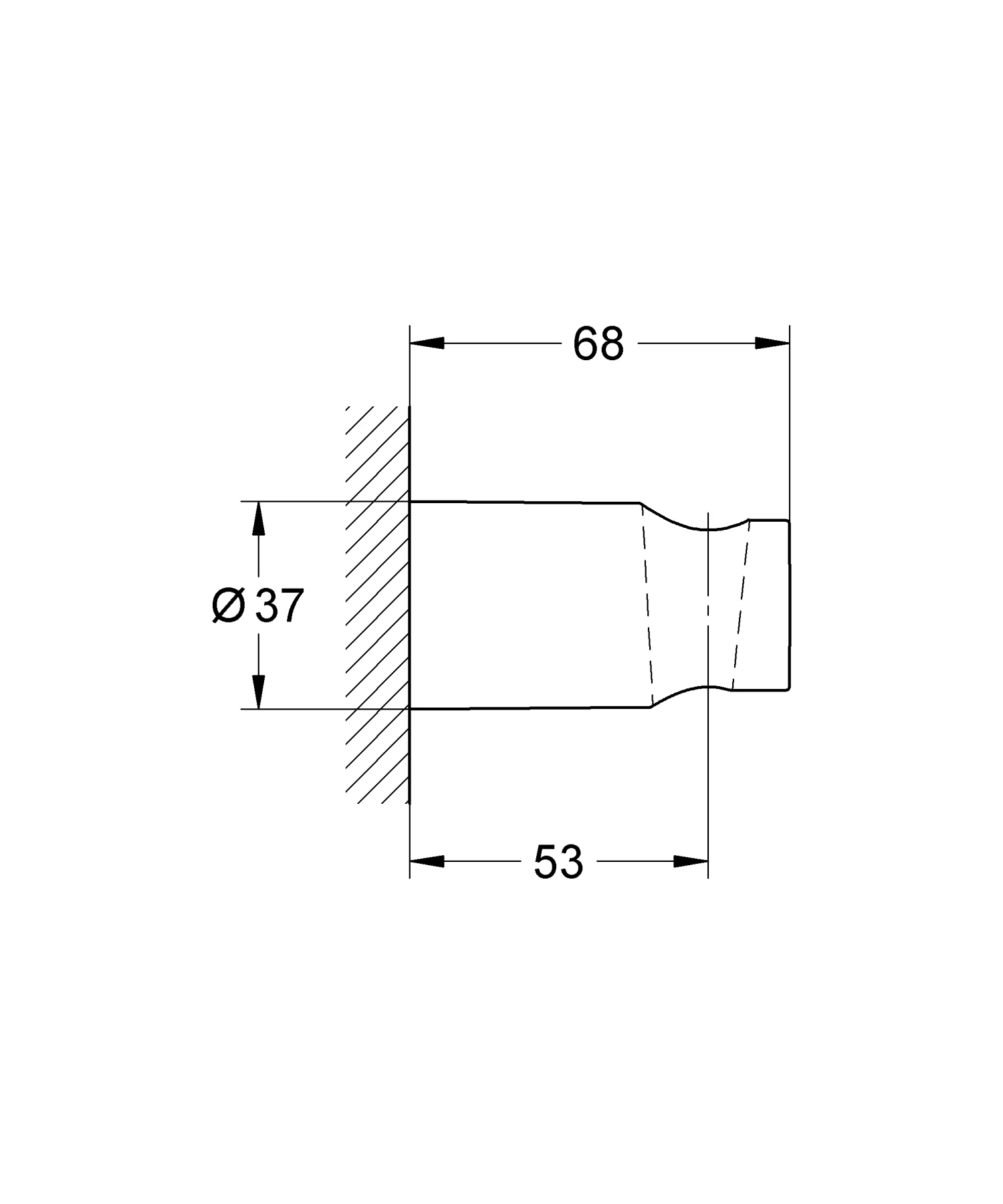 Grohe Vitalo Universal Wandbrausehalter 4 Grohe Vitalo Universal Wandbrausehalter – Bild 2