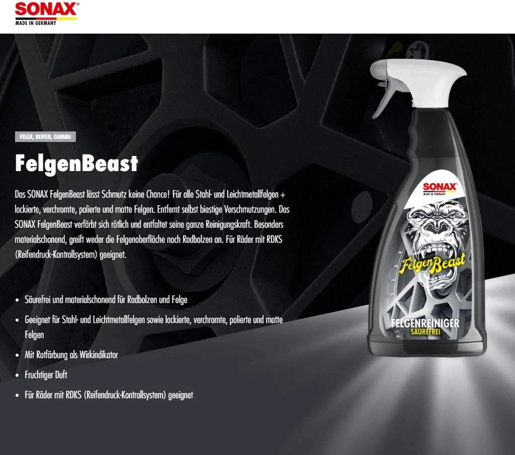 Sonax Felgen Beast, 1L 5 Sonax Felgen Beast, 1L – Bild 3