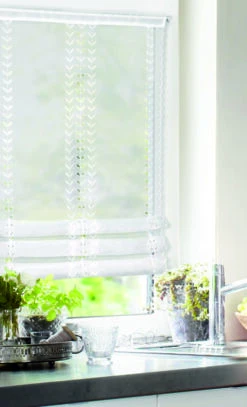 Albani Klipsrollo Ranken, Weiß