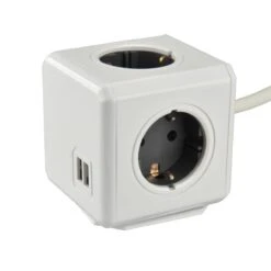 Allocacoc Power Cube Extended, 4+2 USB, 1,5m Kabel