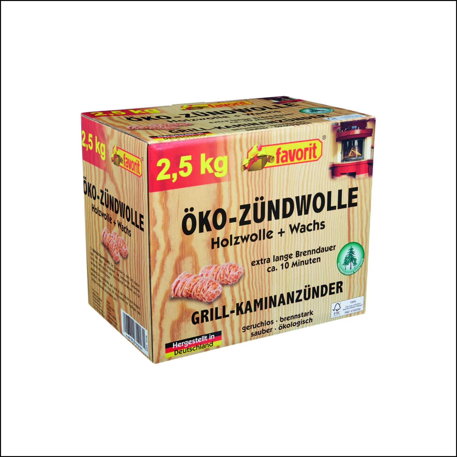 Favorit Öko-Zündwolle 2,5kg 3 Favorit Öko-Zündwolle 2,5kg