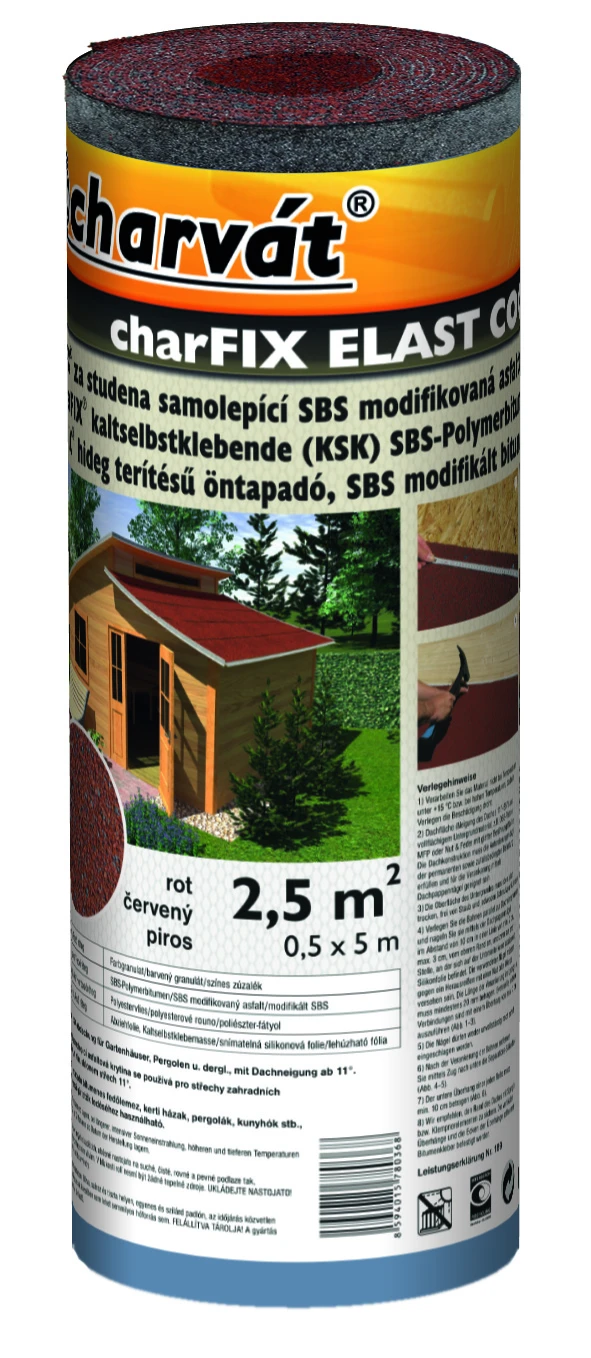 Charvát Polymerbitumenbahn Elast, Rot 3 Charvát Polymerbitumenbahn Elast, Rot