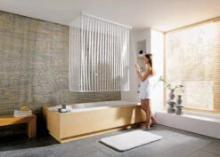 Kleine Wolke Eckduschrollo, Weiß