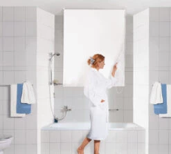 Kleine Wolke Duschrollo, Weiß