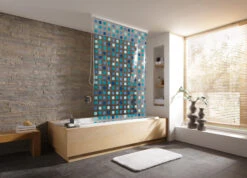 Kleine Wolke Duschrollo, Blau