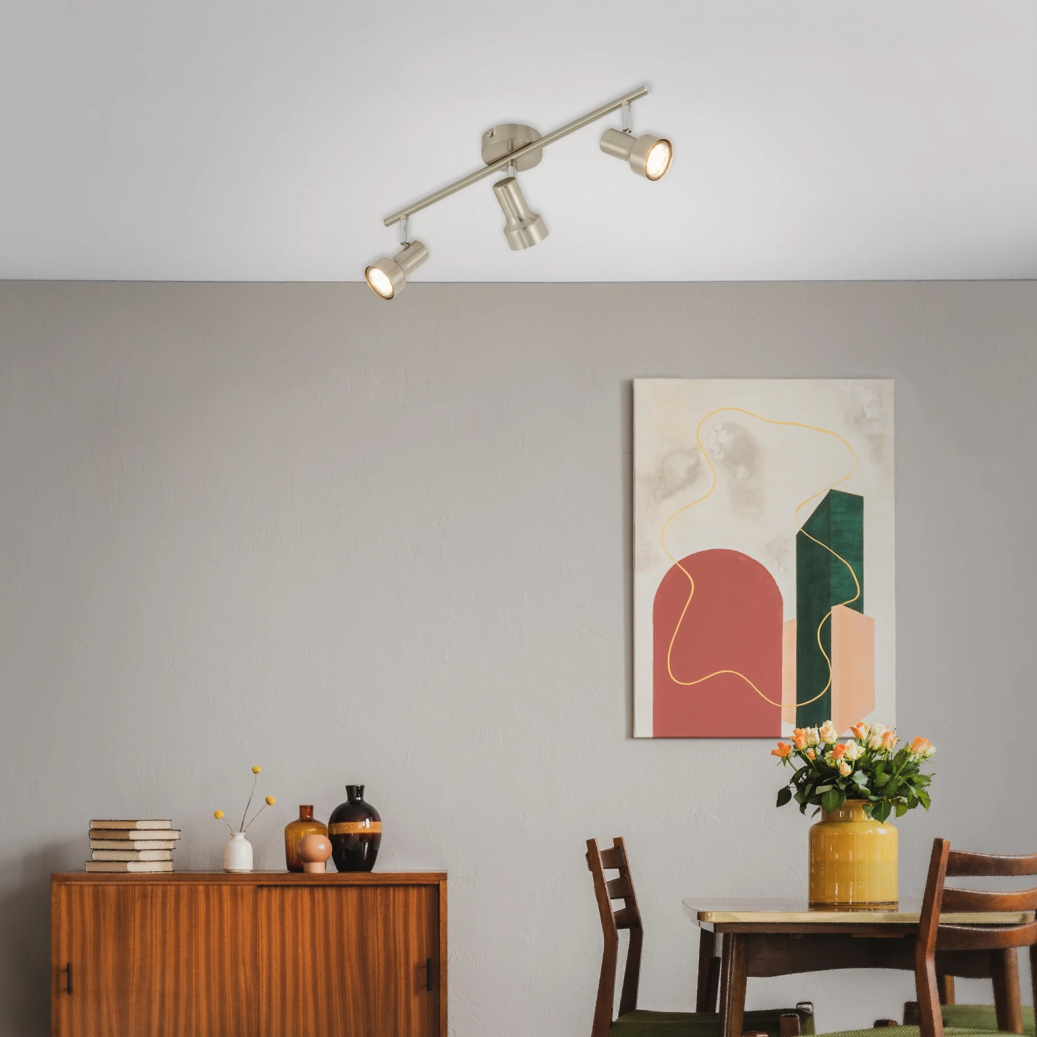 Briloner Deckenleuchte, Matt-nickel, 3-flammig 7 Briloner Deckenleuchte, Matt-nickel, 3-flammig – Bild 5