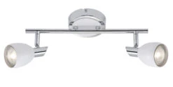 Briloner Deckenleuchte, Chrom-weiß, 2-flammig