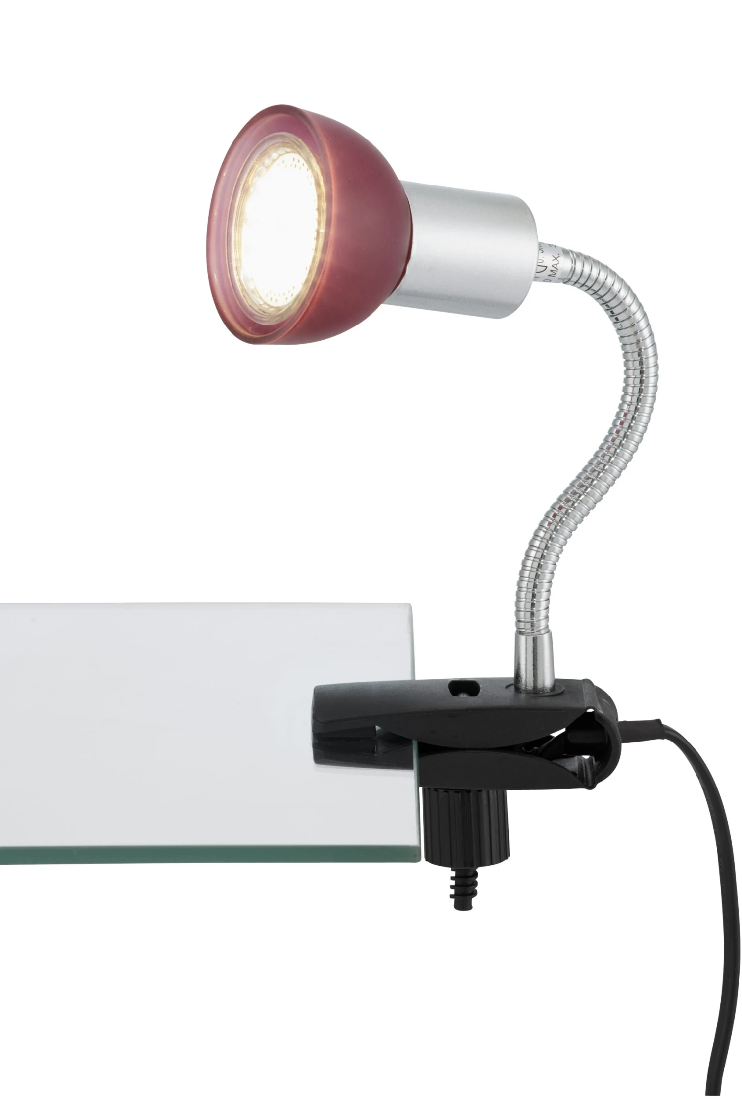 Briloner LED Klemmleuchte, Titan-rot 3 Briloner LED Klemmleuchte, Titan-rot