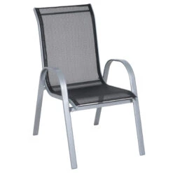 Greemotion Stapelsessel Dublin, Silber/schwarz