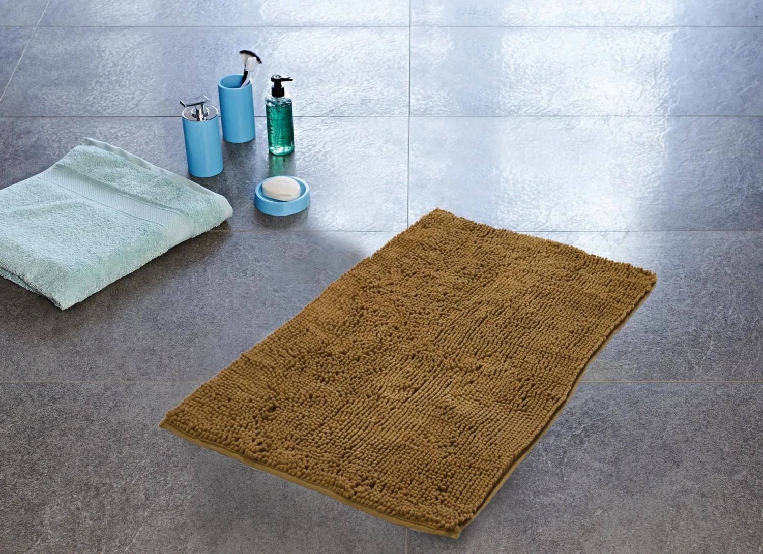 Ridder Badteppich Soft, 55x85cm, Beige 4 Ridder Badteppich Soft, 55x85cm, Beige – Bild 2