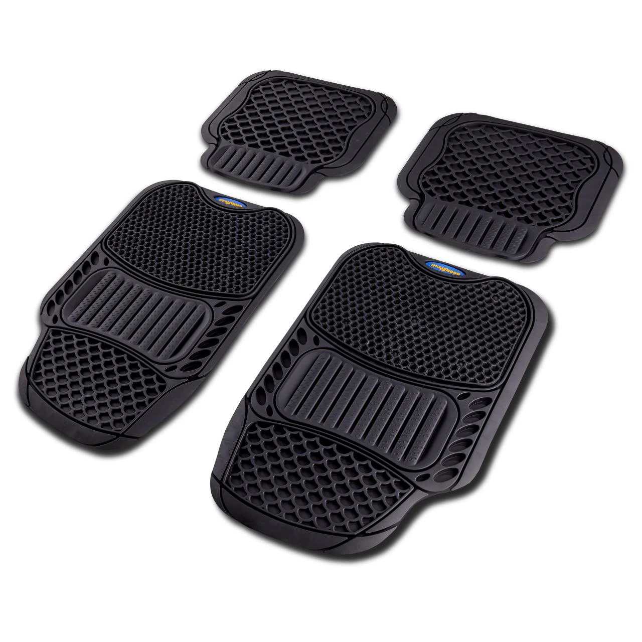 Goodyear Auto-Gummimatte Schwarz, 4-tlg. 3 Goodyear Auto-Gummimatte Schwarz, 4-tlg.