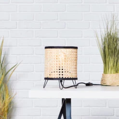 Brilliant Tischleuchte Wiley, Rattan 6 Brilliant Tischleuchte Wiley, Rattan -Heimtextilien 739025 1