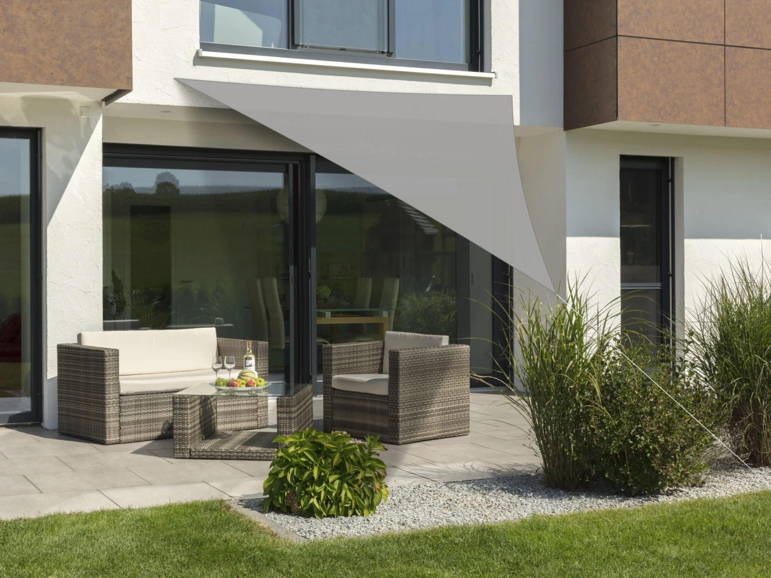 Schneider Sonnensegel "Lanzarote", 360 X 360 X 360 Cm, Grau 3 Schneider Sonnensegel "Lanzarote", 360 X 360 X 360 Cm, Grau