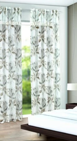 Albani Dekoschal Blüten, Taupe