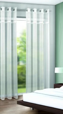 Albani Ösenschal Mit Straß, Weiß-schwarz