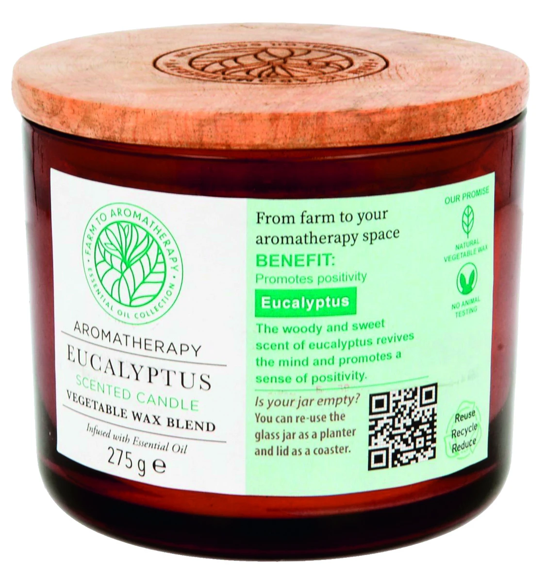 Gala Duftglas Mit Holzdeckel, Eukalyptus