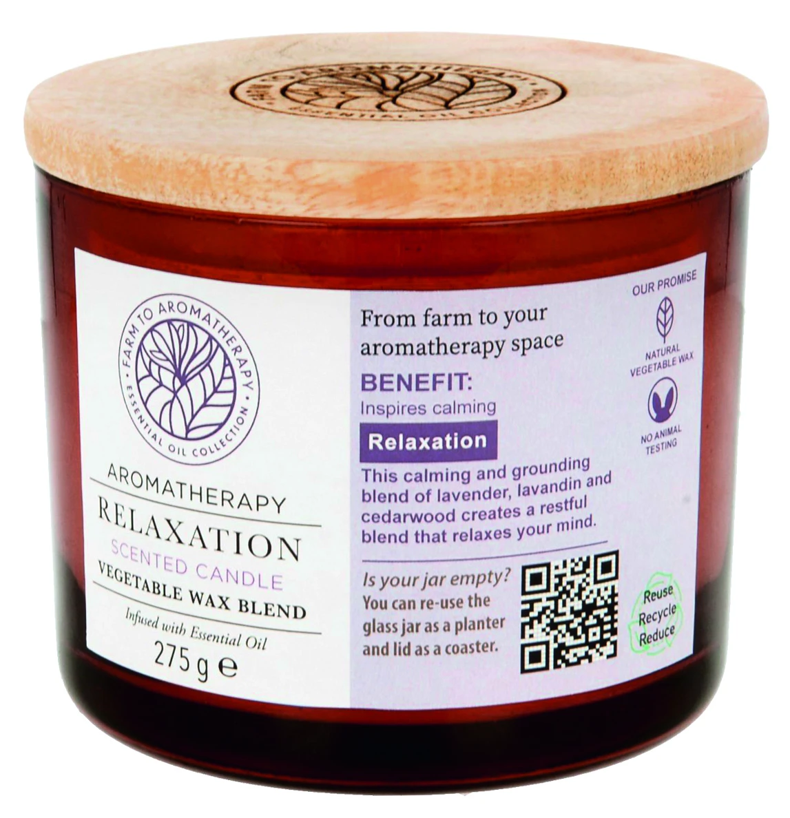 Gala Duftglas Mit Holzdeckel, Relaxation 3 Gala Duftglas Mit Holzdeckel, Relaxation