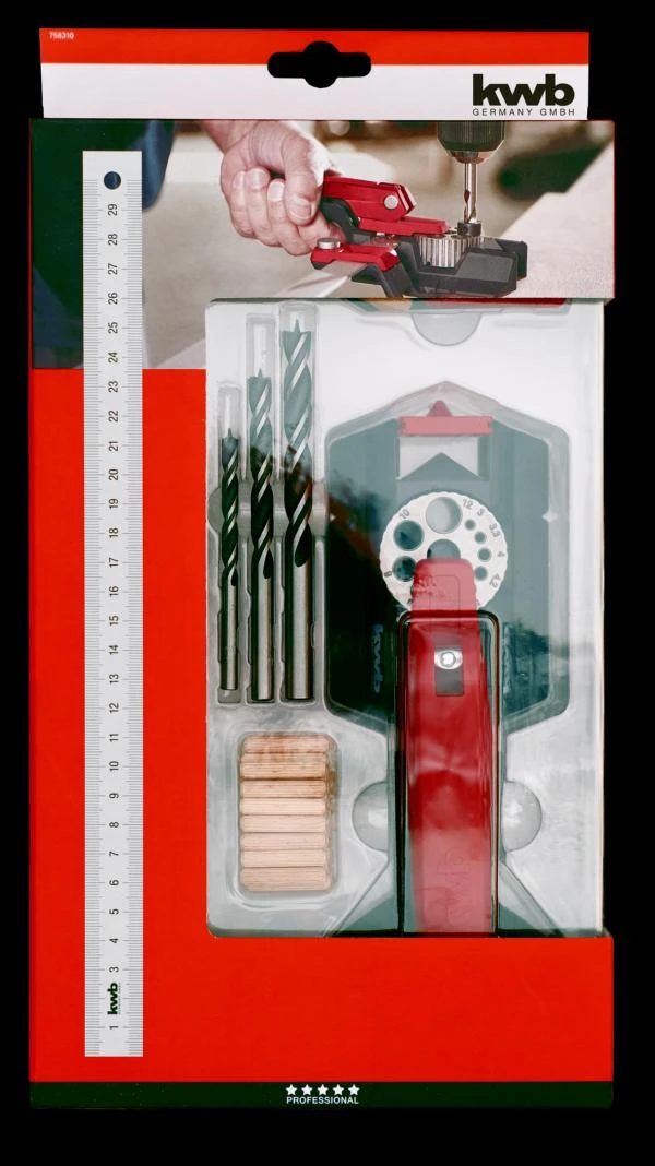 Kwb Dübelprofi Universelle Dübel- & Bohrlehre 3 Kwb Dübelprofi Universelle Dübel- & Bohrlehre