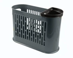 Gies Papierkorb Oval, 18L Eco Grau