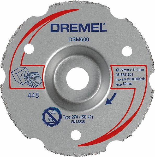 Dremel Mehrzweck-Karbidtrennscheibe DSM600 3 Dremel Mehrzweck-Karbidtrennscheibe DSM600