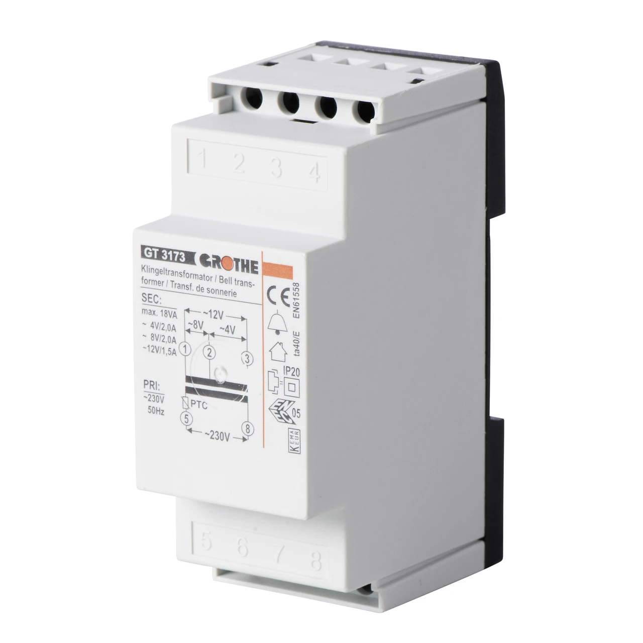 Heidemann Multi-Klingeltrafo 4-12V.2A 3 Heidemann Multi-Klingeltrafo 4-12V.2A