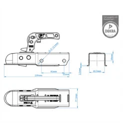 ProPlus Kugelkupplung Eckig, 60 Mm -Heimtextilien 8717249102304 3