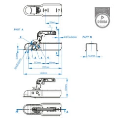 ProPlus Kugelkupplung Eckig, 70 Mm 6 ProPlus Kugelkupplung Eckig, 70 Mm -Heimtextilien 8717249103714 3