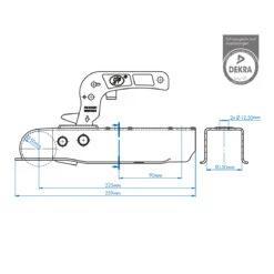 ProPlus Kugelkupplung Eckig, 50 Mm 7 ProPlus Kugelkupplung Eckig, 50 Mm -Heimtextilien 8717249106654 3