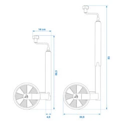 ProPlus Stützrad, 48 Mm -Heimtextilien 8717568794259 6