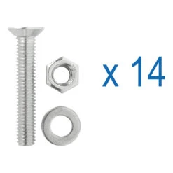 ProPlus Zurrschienen-Set, 2x60cm, 6tlg -Heimtextilien 8719497088485 4