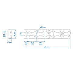 ProPlus Zurrschienen-Set, 2x60cm, 6tlg -Heimtextilien 8719497088485 6