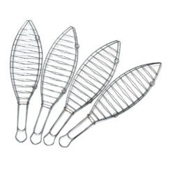 Boomex Flash Edelstahl Fischbräter, 4 Stück