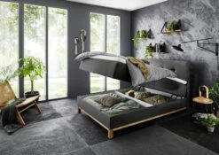 Boxspringbett Catania -Heimtextilien 985593 k1600 catania 140 melva 94 anthrazit detail bk offen 946 22