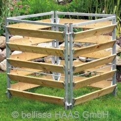 Bellissa Holz/Metall-Komposter, 100x100x100cm